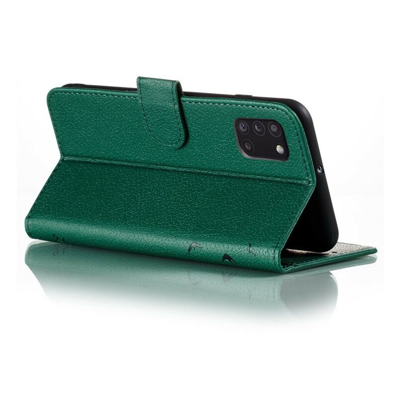 Capa Folio Para Samsung Galaxy A31 Couro Sintético Viva O Seu Sonho