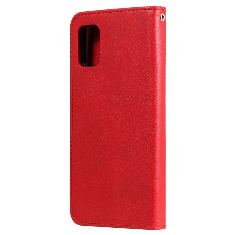 Capa Capa Folio Para Samsung Galaxy A31 Destacável E Cordão