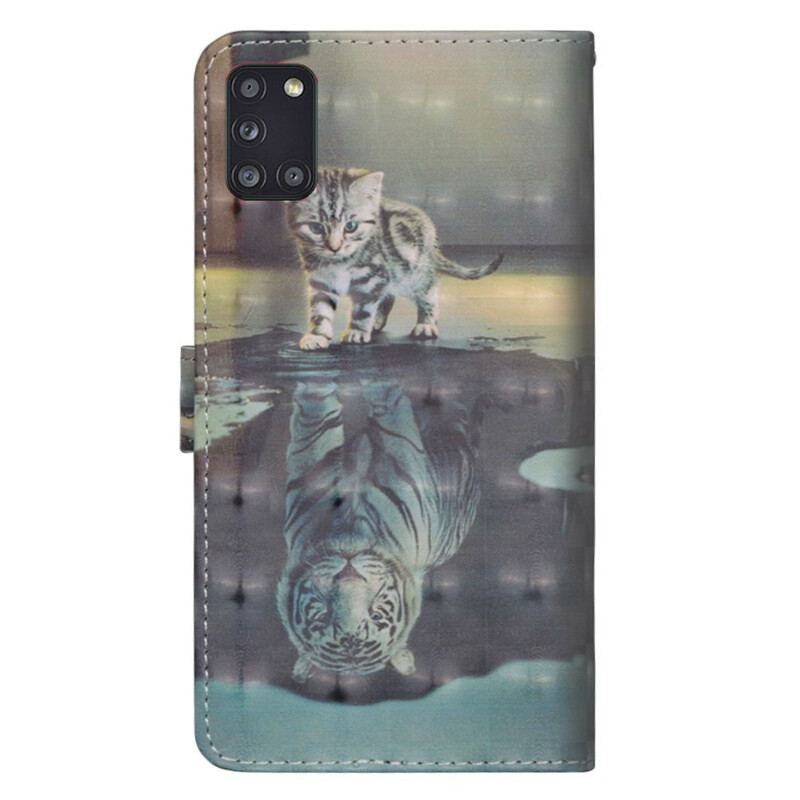 Capa Folio Para Samsung Galaxy A31 Ernesto O Tigre