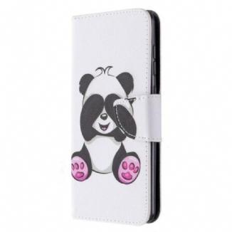 Capa Folio Para Samsung Galaxy A31 Panda Divertido