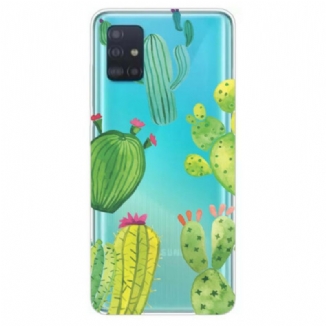 Capa Para Samsung Galaxy A31 Cactos Aquarela