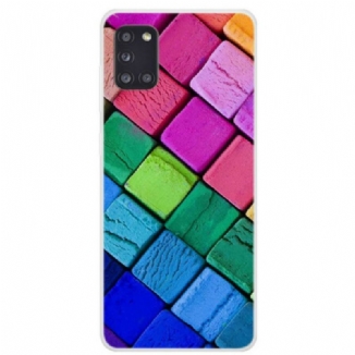 Capa Para Samsung Galaxy A31 Cubos Coloridos