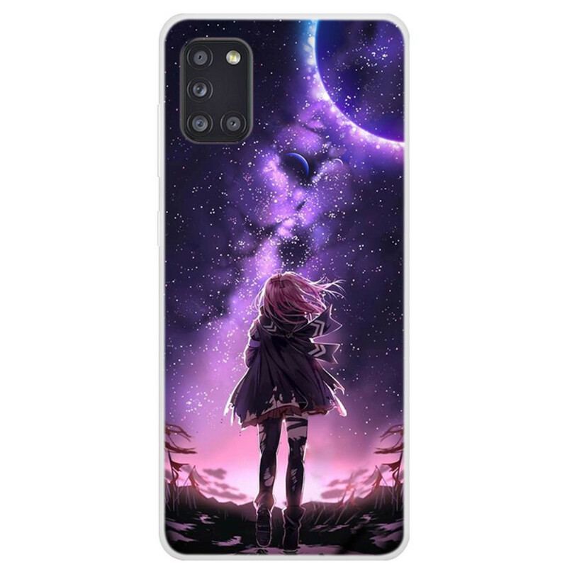 Capa Para Samsung Galaxy A31 Lua Cheia Mágica