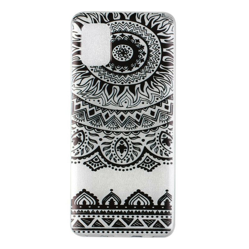 Capa Para Samsung Galaxy A31 Mandala De Flores Sem Costura