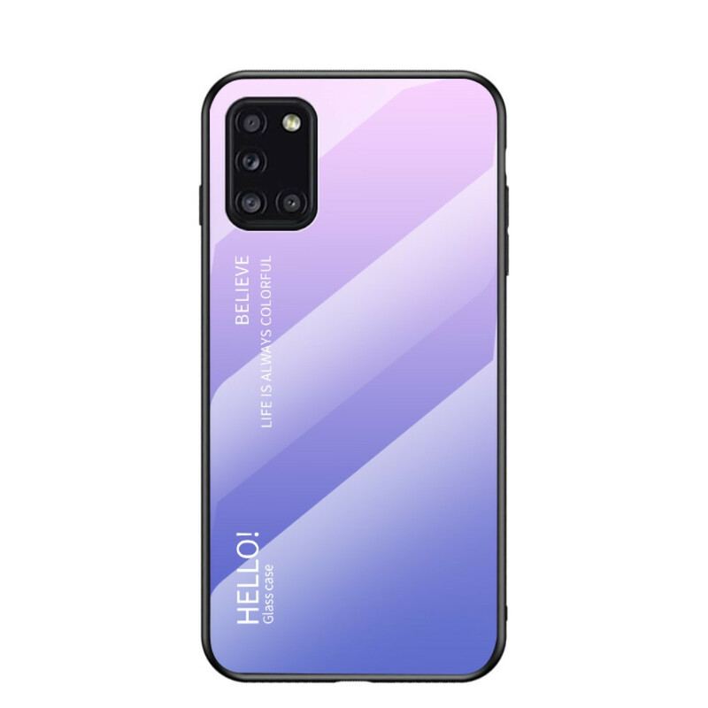 Capa Para Samsung Galaxy A31 Olá Vidro Temperado