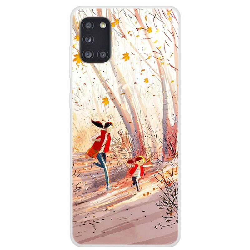 Capa Para Samsung Galaxy A31 Paisagem De Outono