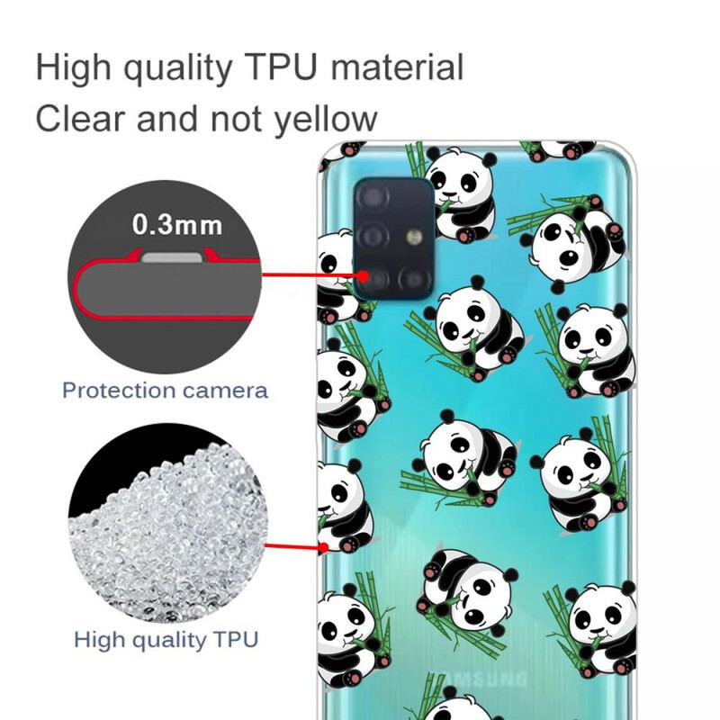 Capa Para Samsung Galaxy A31 Pequenos Pandas