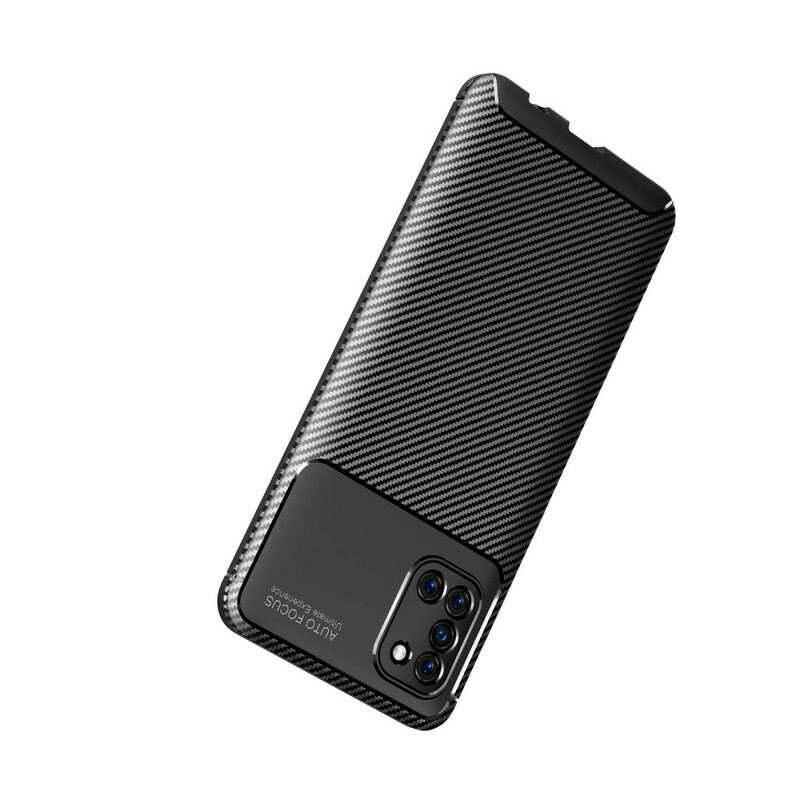 Capa Para Samsung Galaxy A31 Textura Flexível De Fibra De Carbono