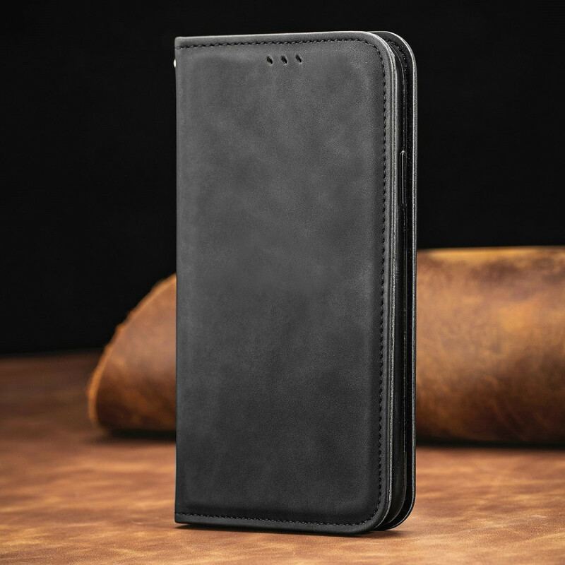 Capa De Celular Para Oppo Find X3 Pro Flip Couro Falso Vintage