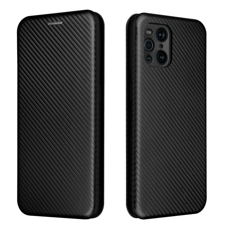 Capa De Celular Para Oppo Find X3 Pro Flip Silicone De Carbono Colorido