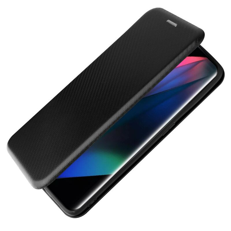 Capa De Celular Para Oppo Find X3 Pro Flip Silicone De Carbono Colorido