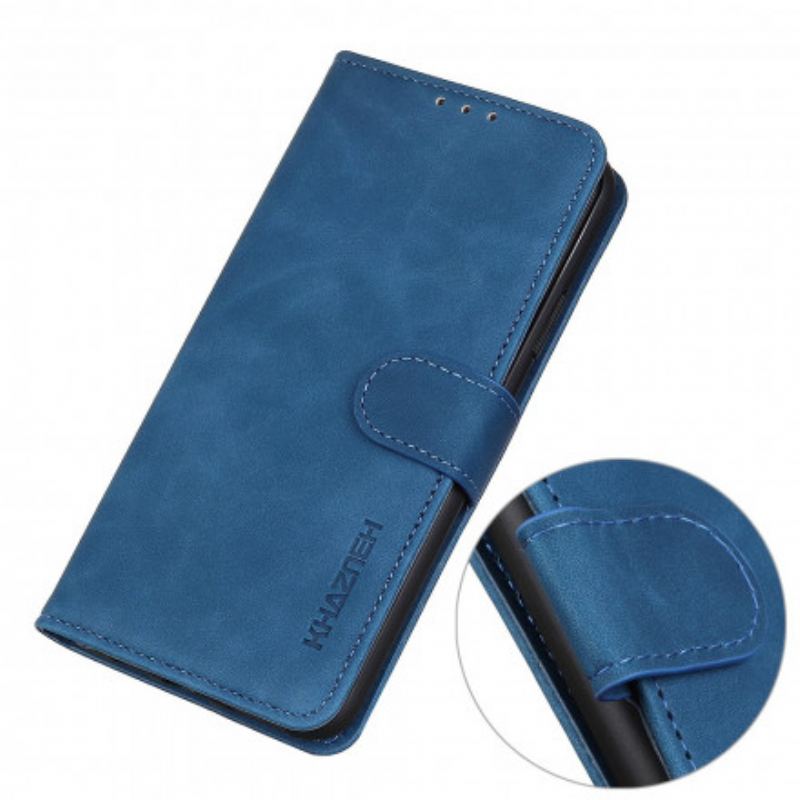 Capa De Couro Para Oppo Find X3 Pro Efeito Couro Vintage Fosco Khazneh