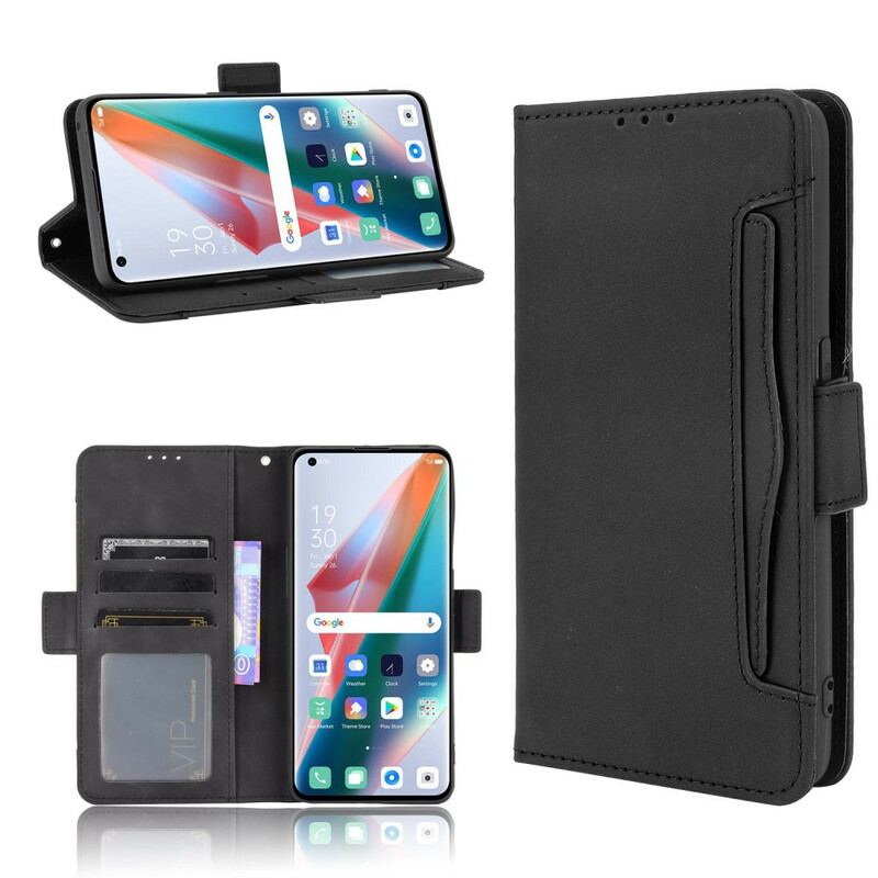 Capa Em Pele Para Oppo Find X3 Pro Multi-card Premier Class