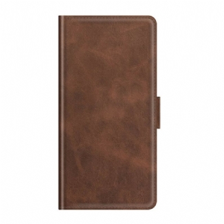 Capa Flip Para Oppo Find X3 Pro De Couro Aba Dupla Clássica