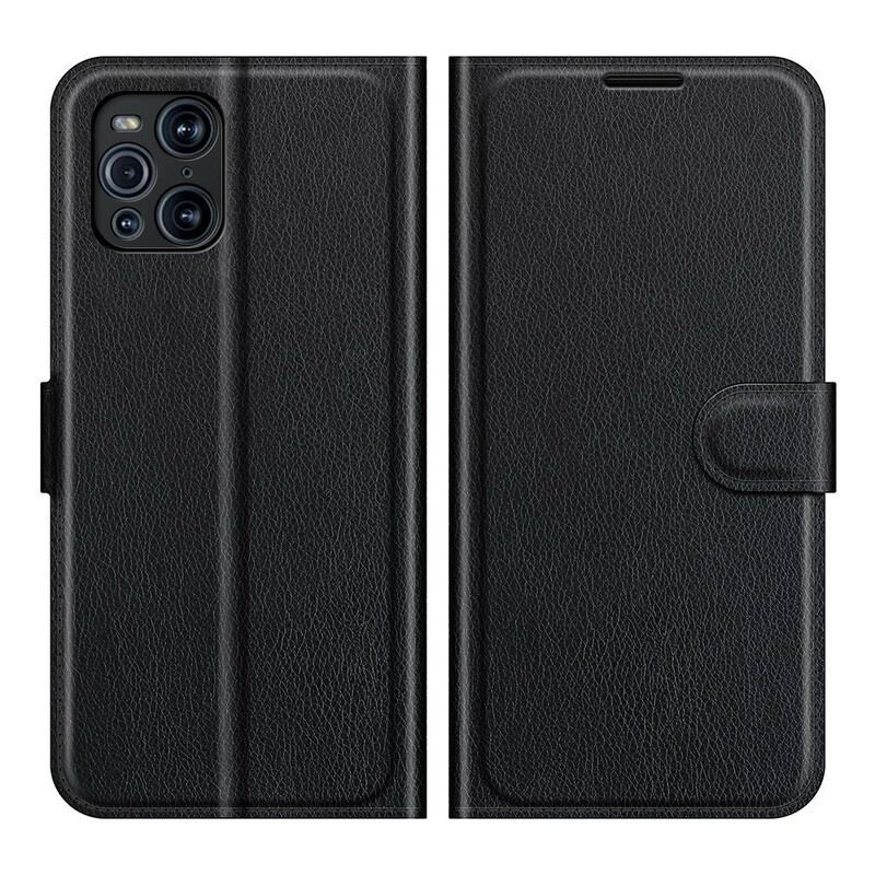 Capa Folio Para Oppo Find X3 Pro Clássico