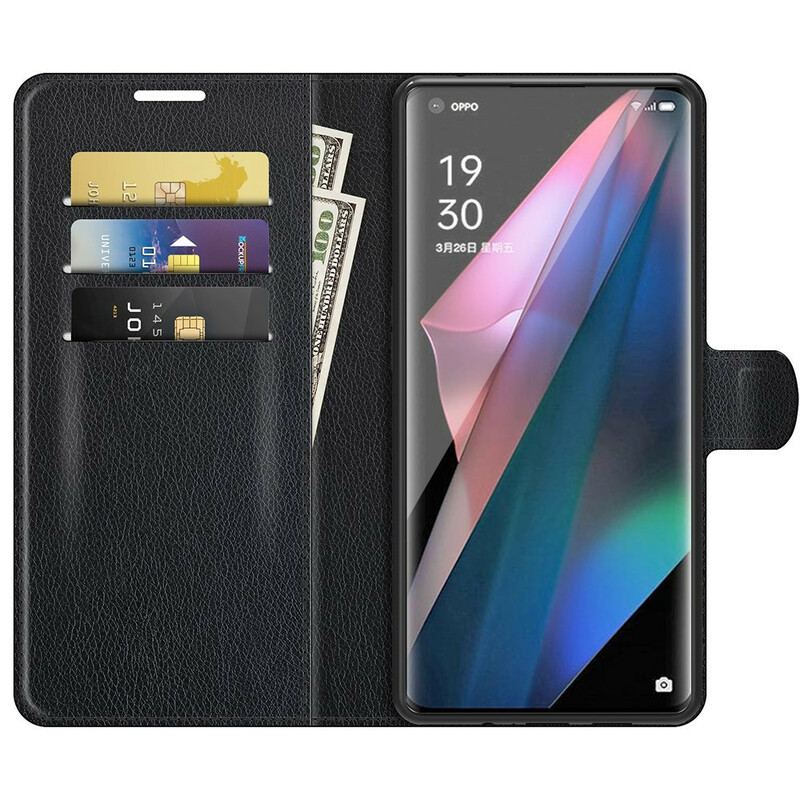 Capa Folio Para Oppo Find X3 Pro Clássico