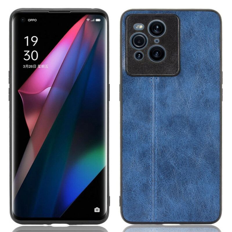 Capa Para Oppo Find X3 Pro Efeito Couro Couture