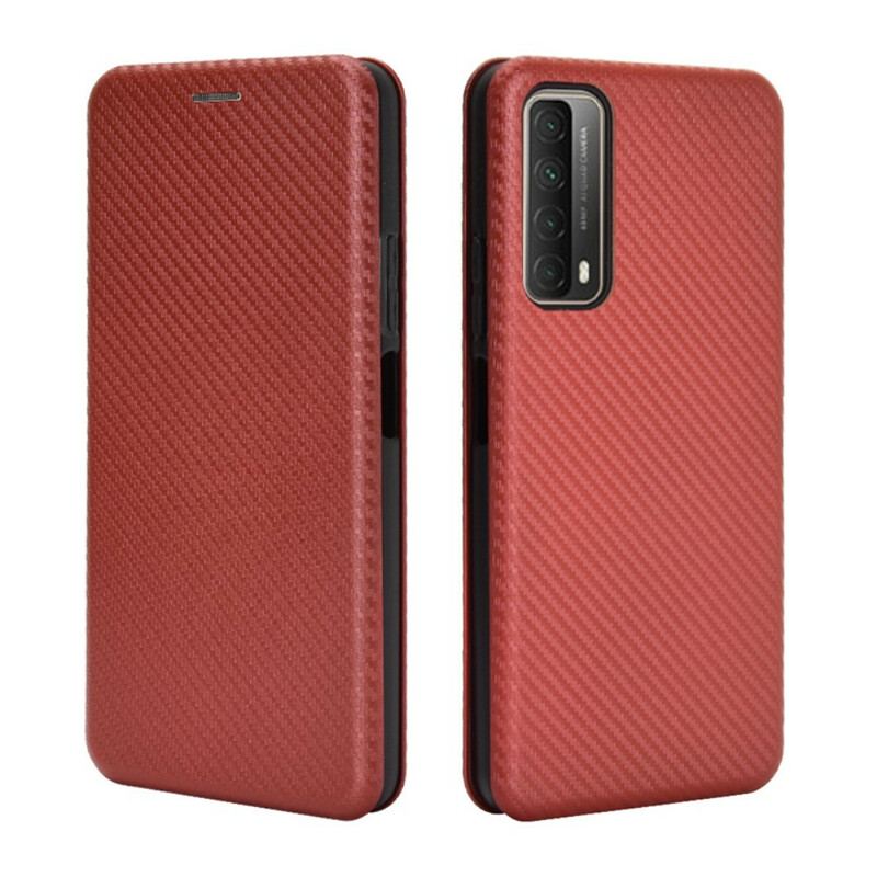 Capa De Celular Para Huawei P Smart 2021 Flip Fibra De Carbono