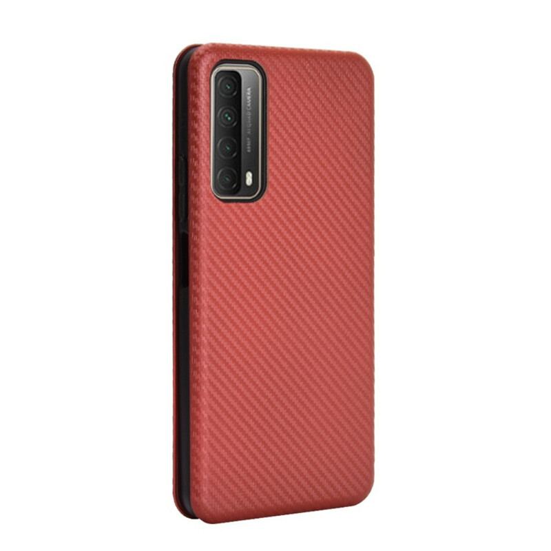 Capa De Celular Para Huawei P Smart 2021 Flip Fibra De Carbono