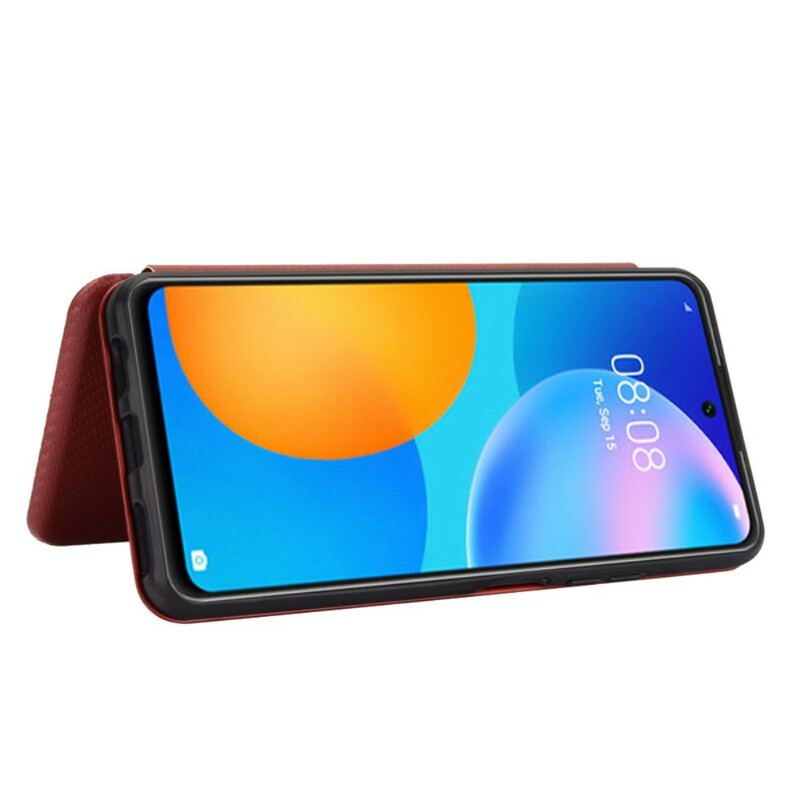 Capa De Celular Para Huawei P Smart 2021 Flip Fibra De Carbono