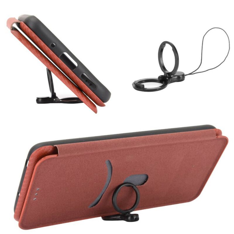 Capa De Celular Para Huawei P Smart 2021 Flip Fibra De Carbono