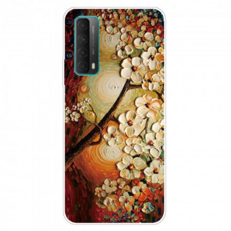 Capa De Celular Para Huawei P Smart 2021 Flores Flexíveis