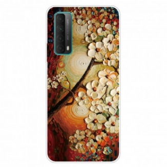 Capa De Celular Para Huawei P Smart 2021 Flores Flexíveis