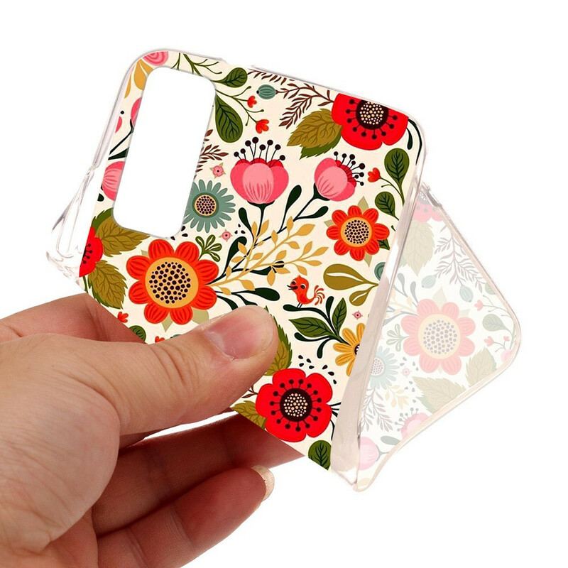 Capa De Celular Para Huawei P Smart 2021 Tapeçaria Floral