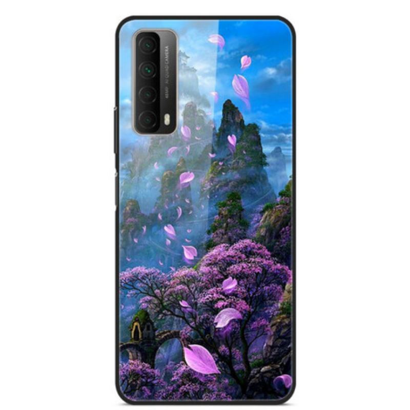 Capa De Celular Para Huawei P Smart 2021 Vidro Temperado De Paisagem De Fantasia