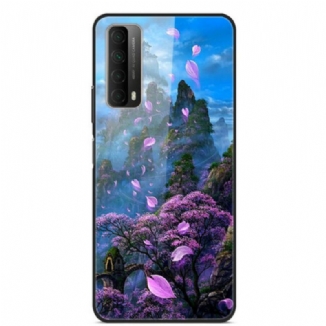 Capa De Celular Para Huawei P Smart 2021 Vidro Temperado De Paisagem De Fantasia