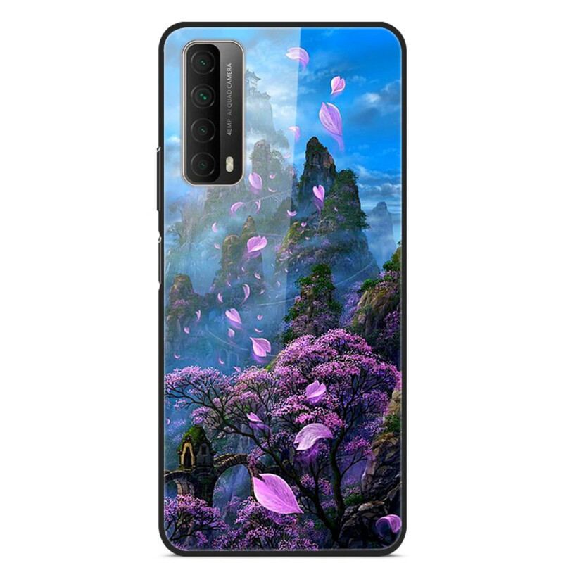 Capa De Celular Para Huawei P Smart 2021 Vidro Temperado De Paisagem De Fantasia