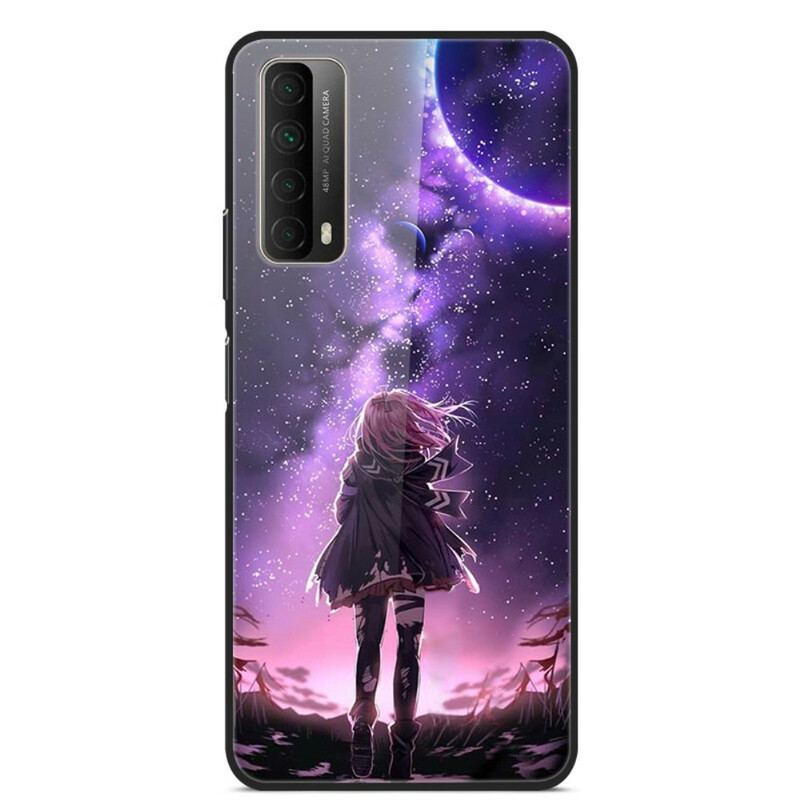 Capa De Celular Para Huawei P Smart 2021 Vidro Temperado De Paisagem De Fantasia