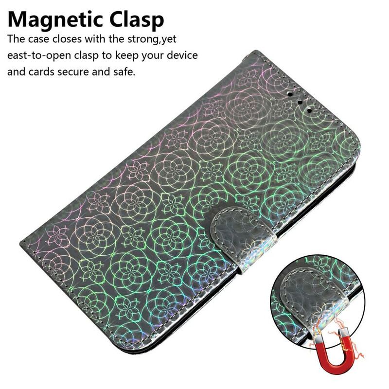 Capa De Couro Para Huawei P Smart 2021 Cor Pura