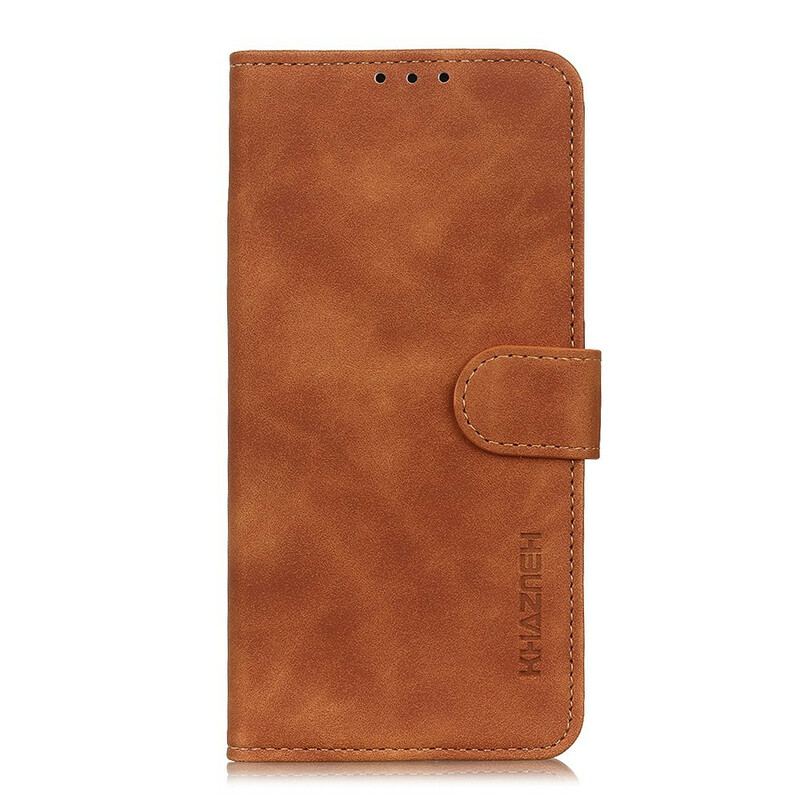 Capa De Couro Para Huawei P Smart 2021 Efeito Couro Vintage Khazneh