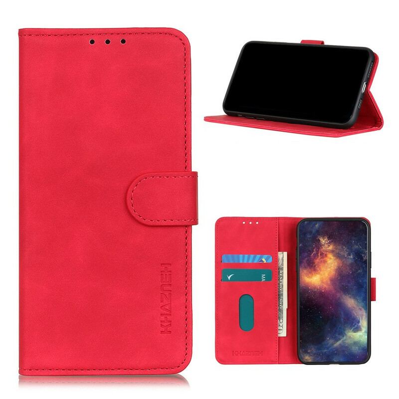 Capa De Couro Para Huawei P Smart 2021 Efeito Couro Vintage Khazneh