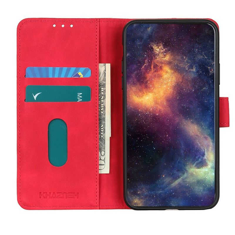 Capa De Couro Para Huawei P Smart 2021 Efeito Couro Vintage Khazneh