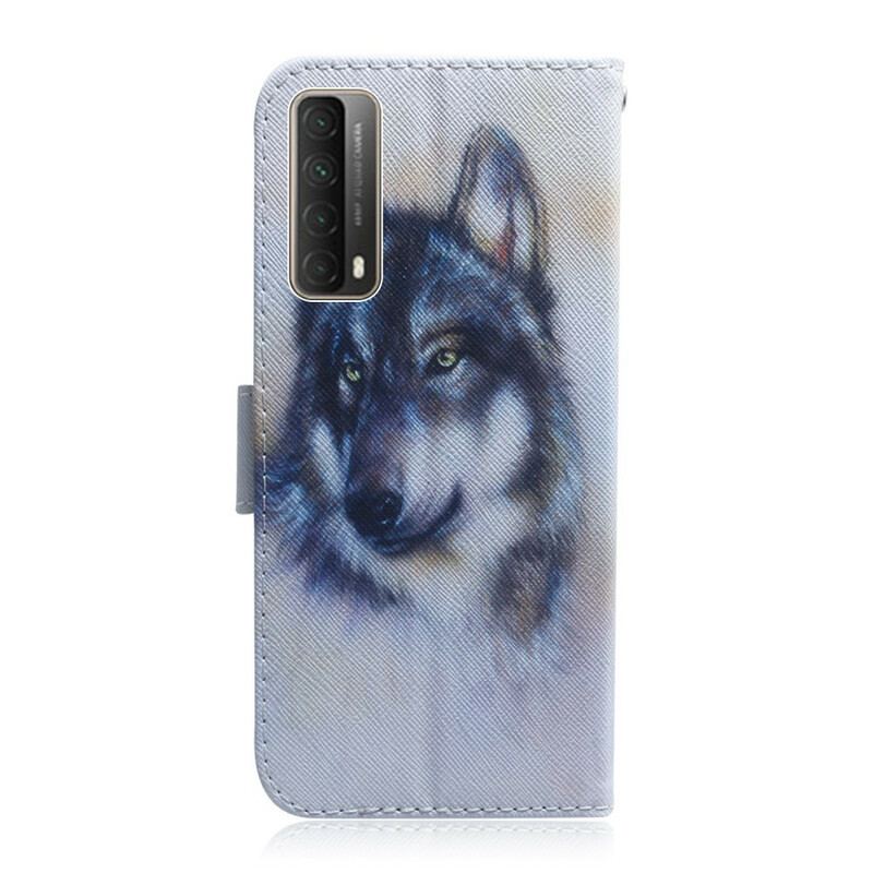 Capa De Couro Para Huawei P Smart 2021 Olhar Canino