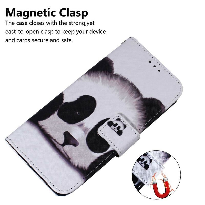 Capa Em Pele Para Huawei P Smart 2021 Cara De Panda