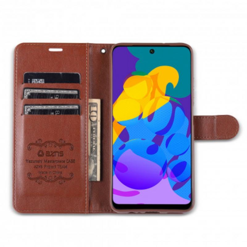 Capa Em Pele Para Huawei P Smart 2021 Couro Sintético Azns