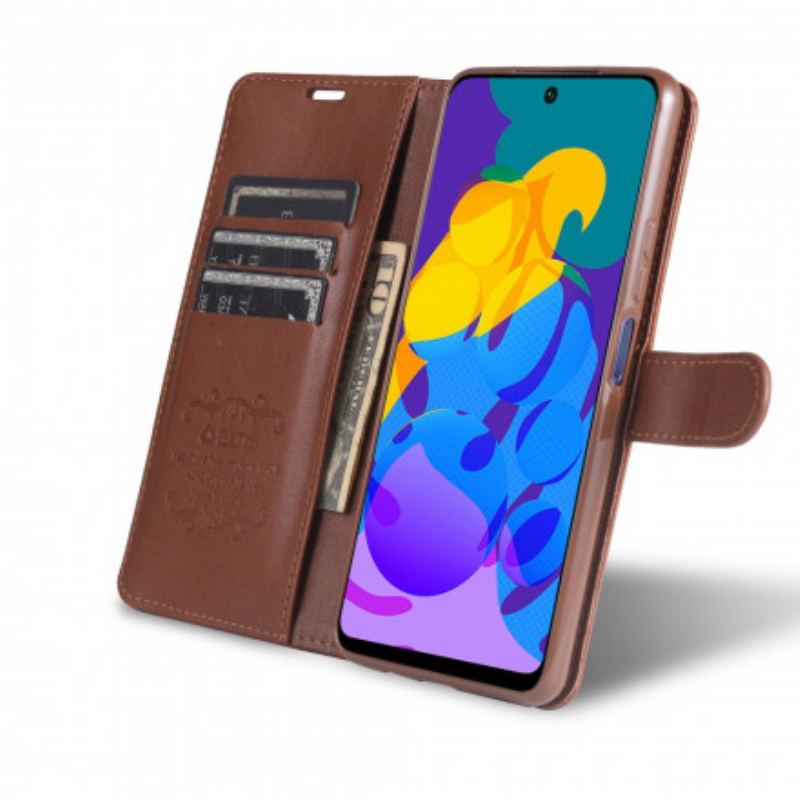 Capa Em Pele Para Huawei P Smart 2021 Couro Sintético Azns