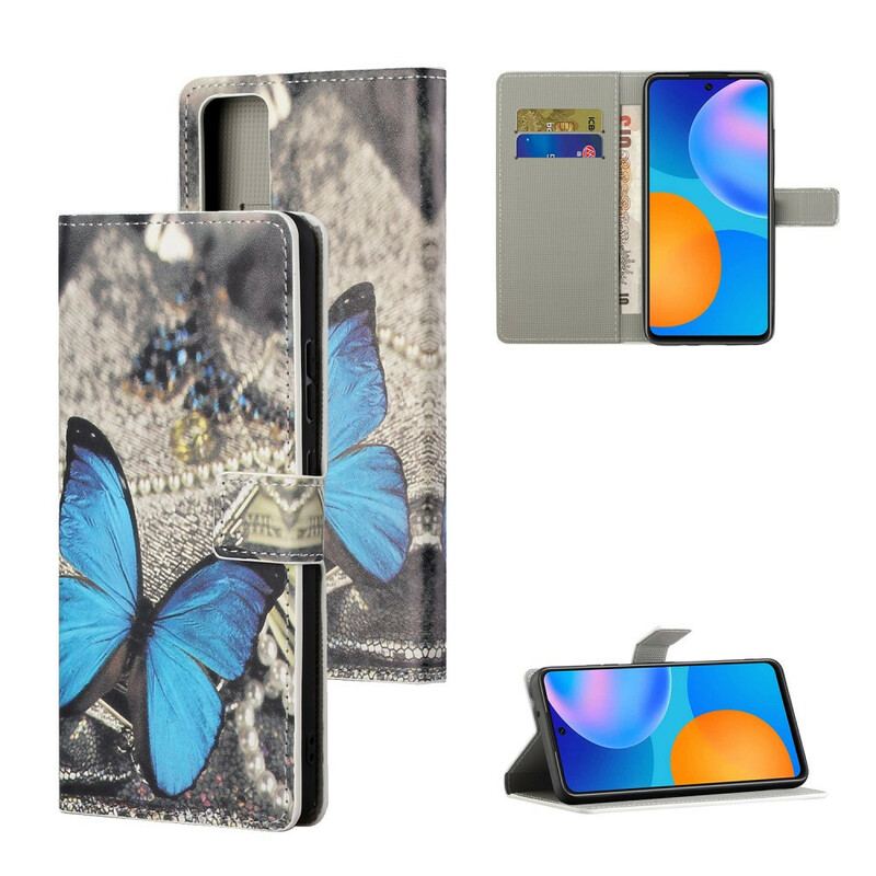 Capa Flip Para Huawei P Smart 2021 Borboletas