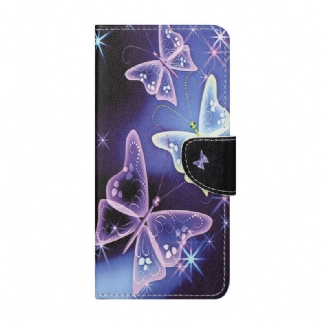 Capa Flip Para Huawei P Smart 2021 Borboletas