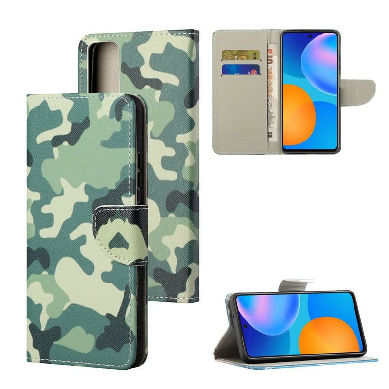 Capa Flip Para Huawei P Smart 2021 Camuflagem Militar