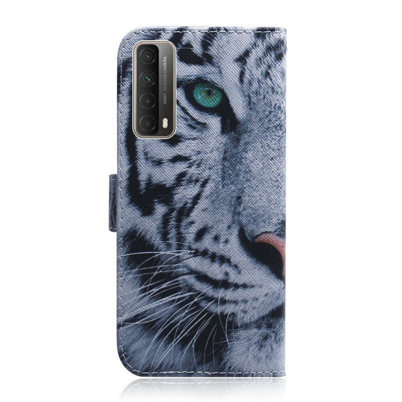 Capa Flip Para Huawei P Smart 2021 Cara De Tigre