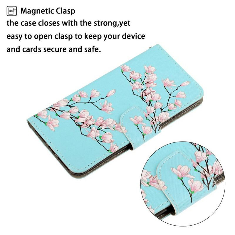 Capa Flip Para Huawei P Smart 2021 De Cordão Arbusto Strappy