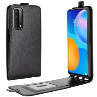 Capa Flip Para Huawei P Smart 2021 De Couro Efeito De Couro Com Aba Vertical