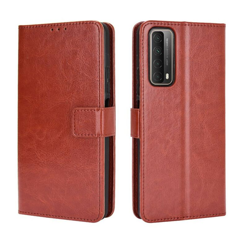 Capa Flip Para Huawei P Smart 2021 Couro Falso Chamativo