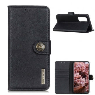 Capa Flip Para Huawei P Smart 2021 Imitação De Couro Khazneh