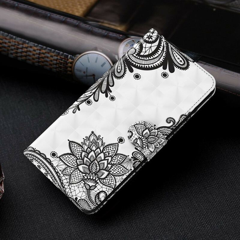 Capa Flip Para Huawei P Smart 2021 Renda Chique