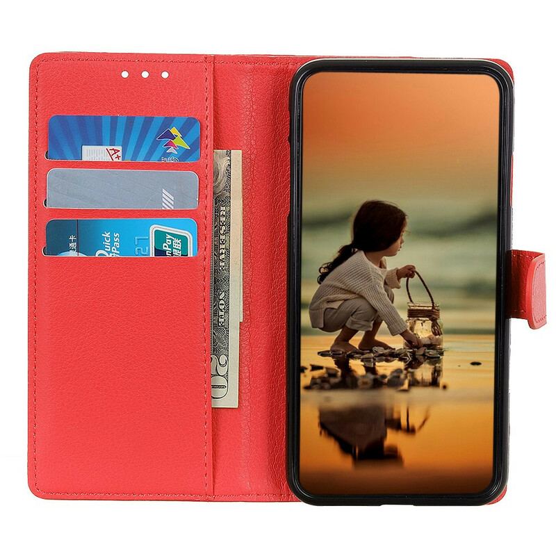 Capa Flip Para Huawei P Smart 2021 Textura Lichia